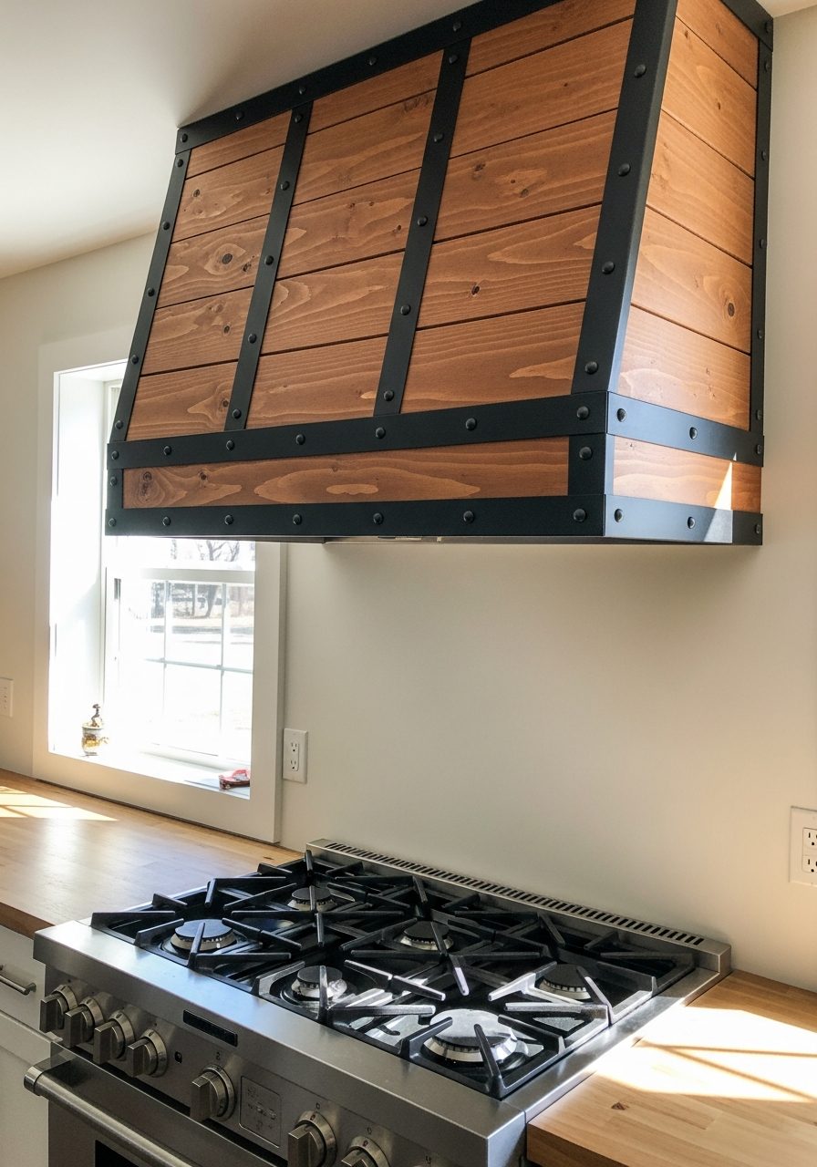 25. Industrial Metal Accent Hood