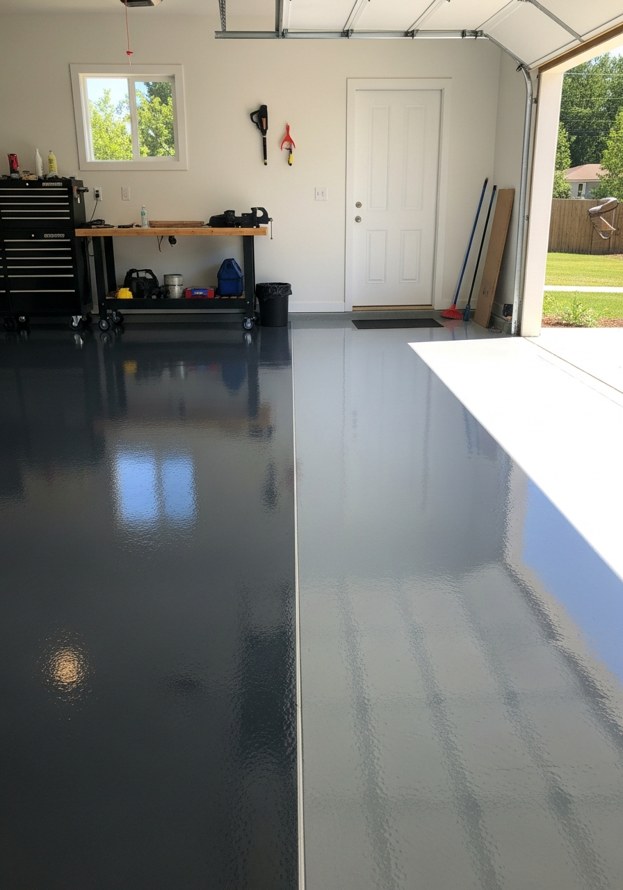 14. Two Tone Epoxy Floor