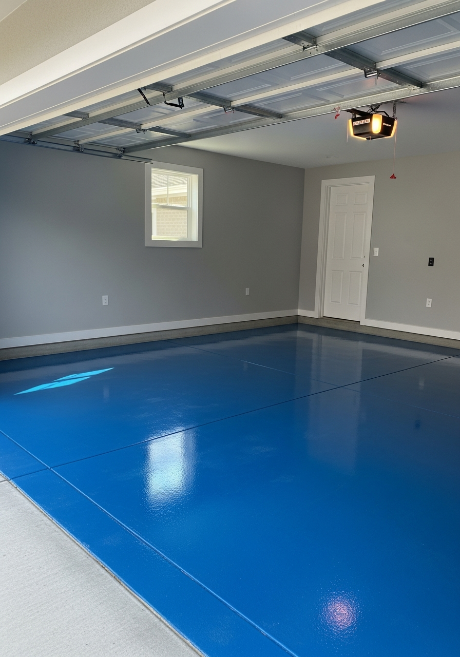 19. Blue Epoxy Floor Coating