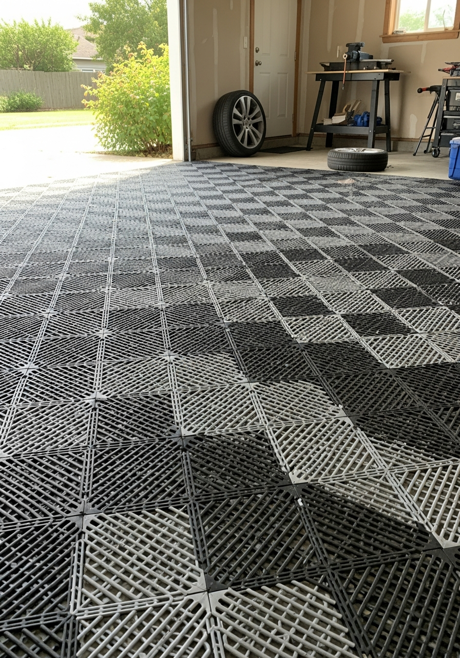 23. Interlocking Modular Grid Tiles