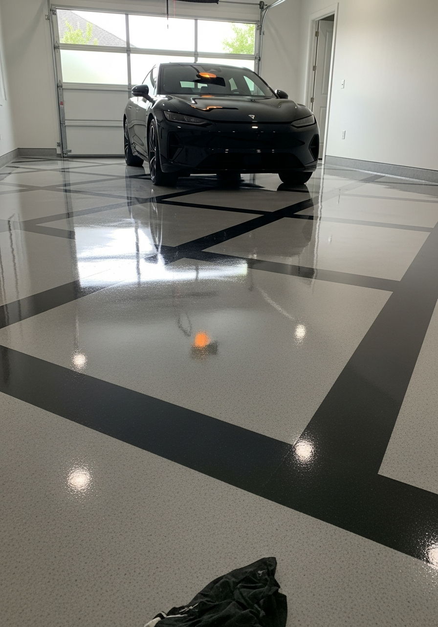 30. Luxury Showroom Garage Floor