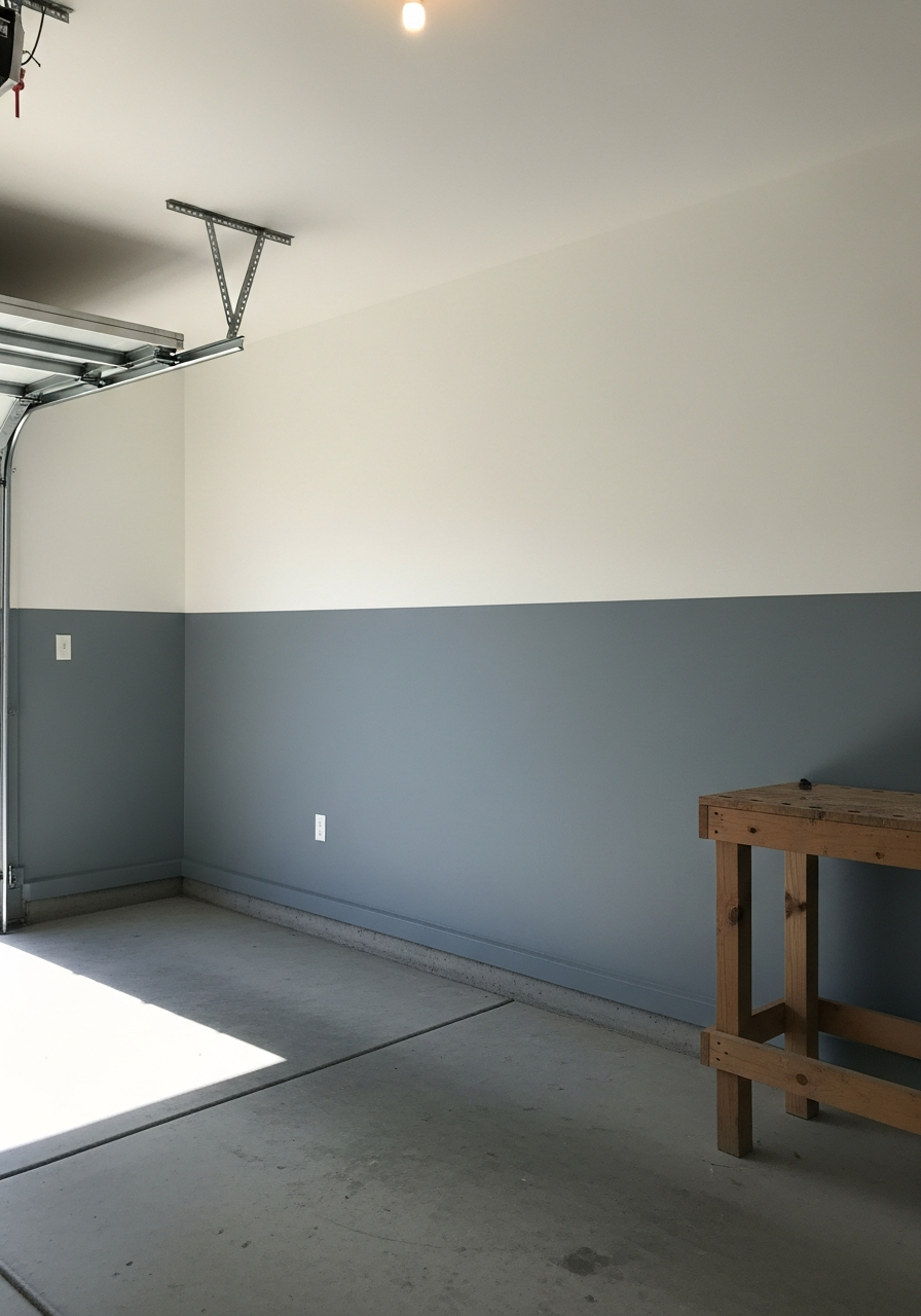 2. White and Gray Two-Tone