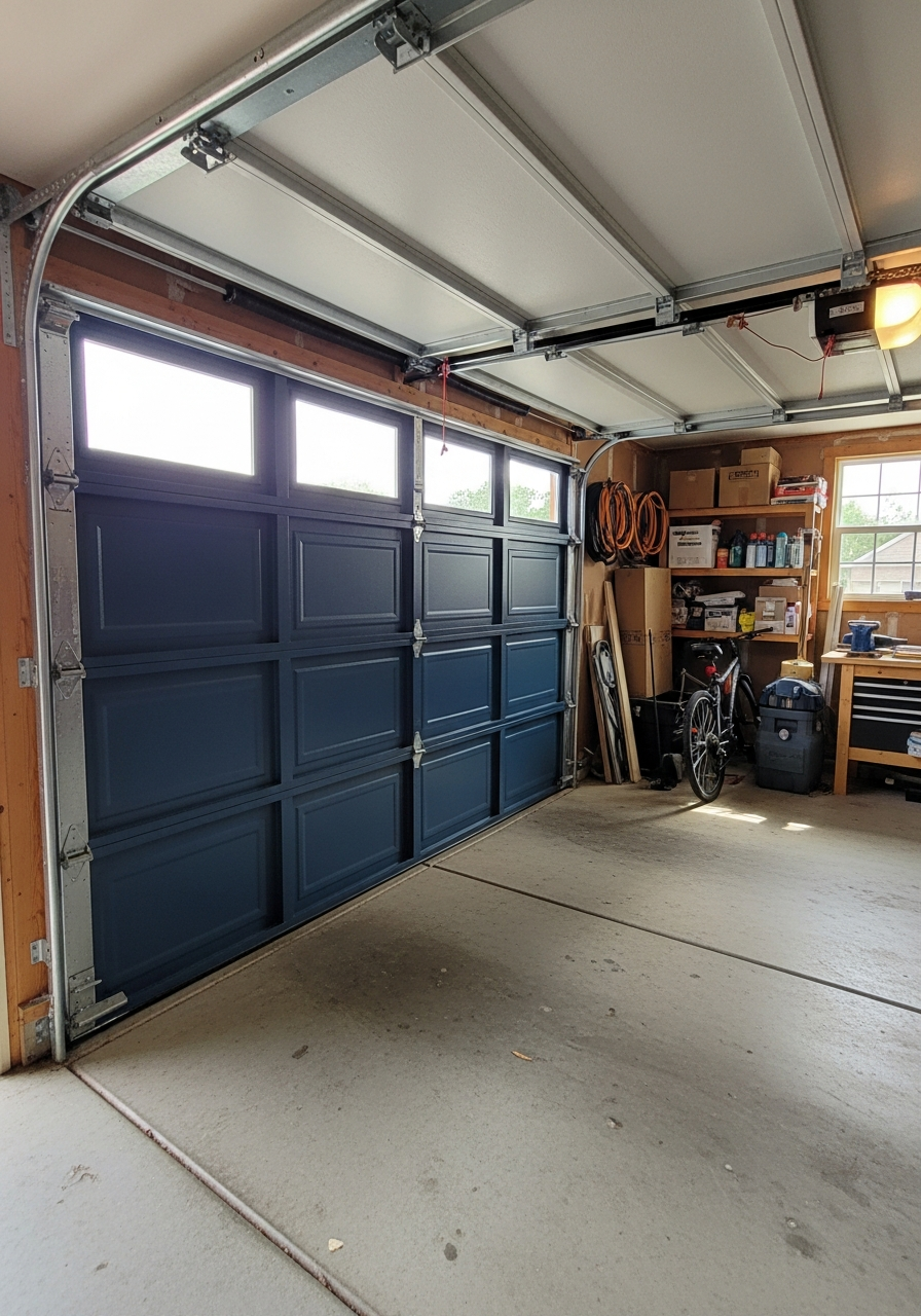 28. Painted Garage Door Accent