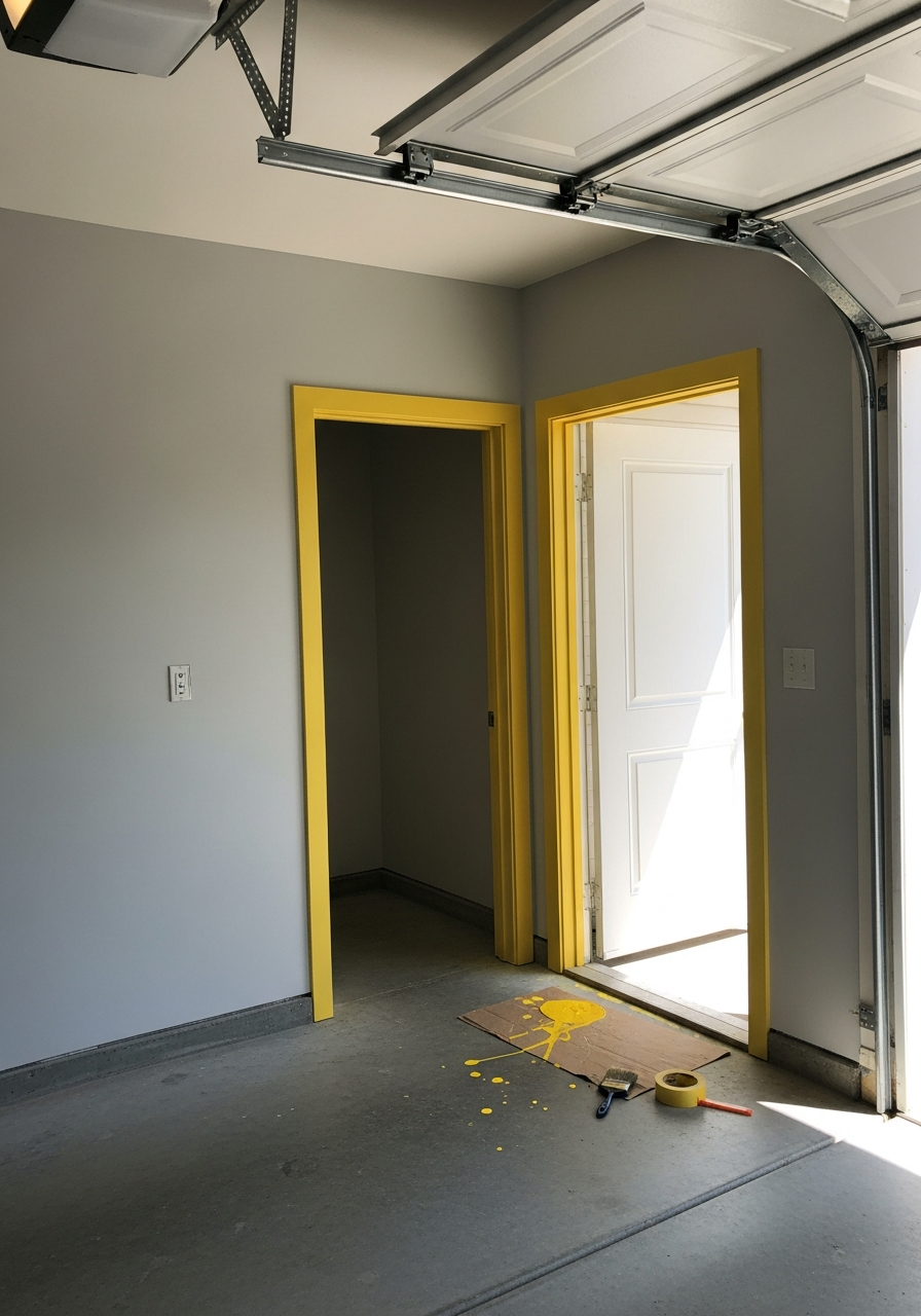 29. Gray Walls Bright Trim