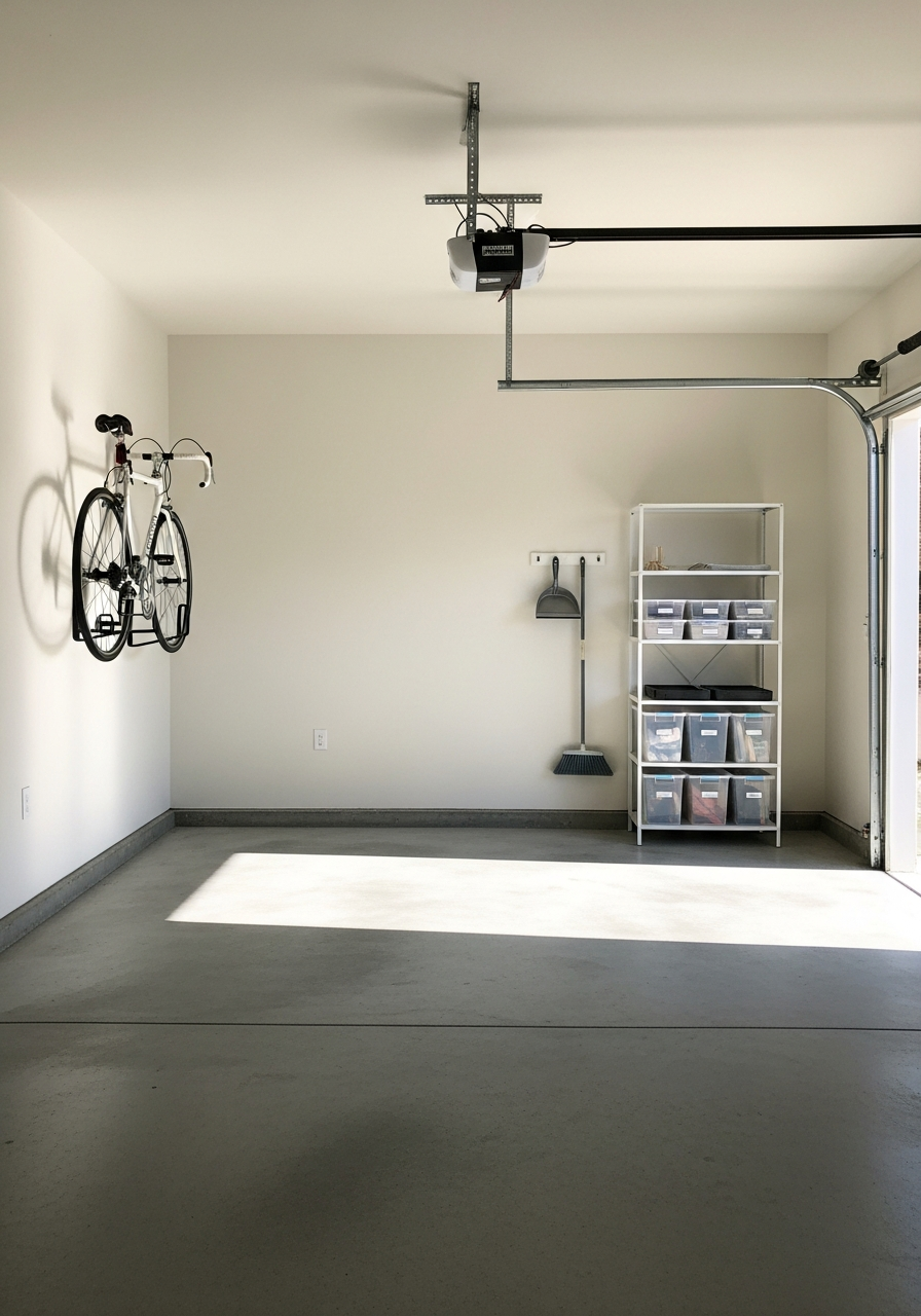 5. Off-White Bright Garage Interior