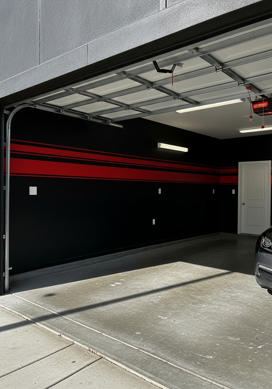 6. Black and Red Racing Style