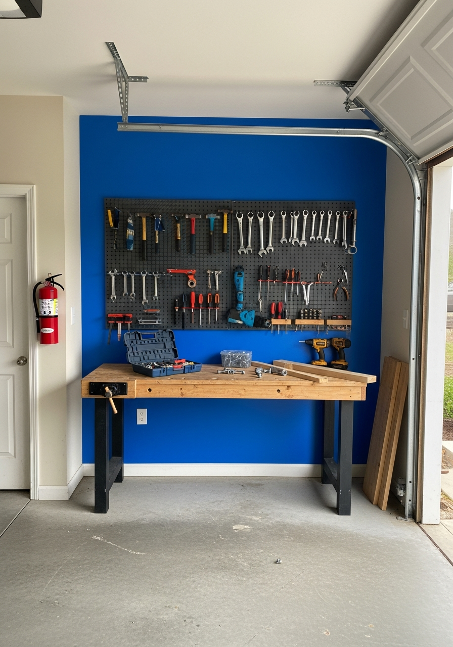 9. Bold Electric Blue Wall