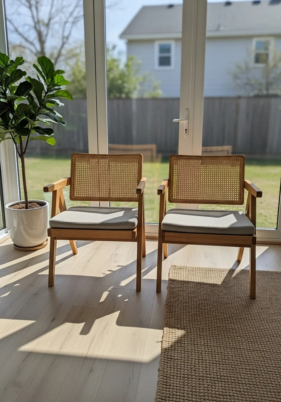 13. Cane Back Chairs