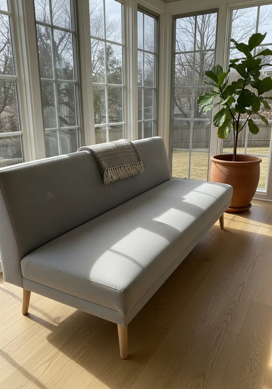 15. Slim Profile Sofa