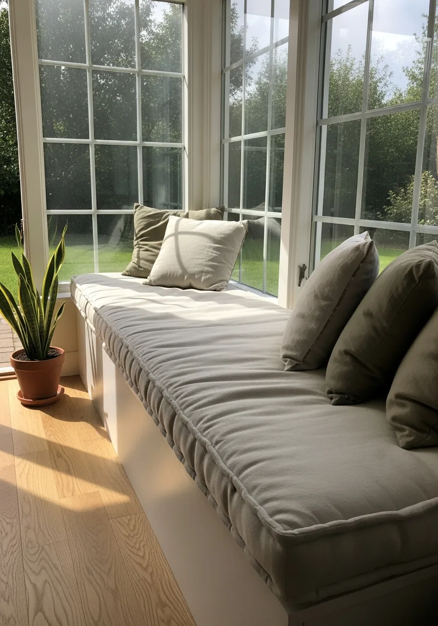 24. Upholstered Bench Seating