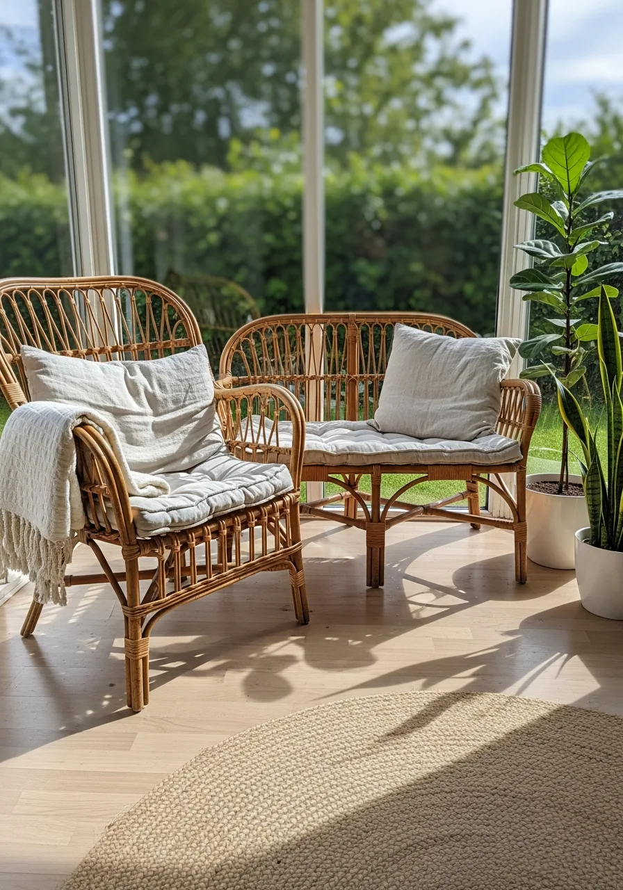 28. Boho Rattan Mix Seating
