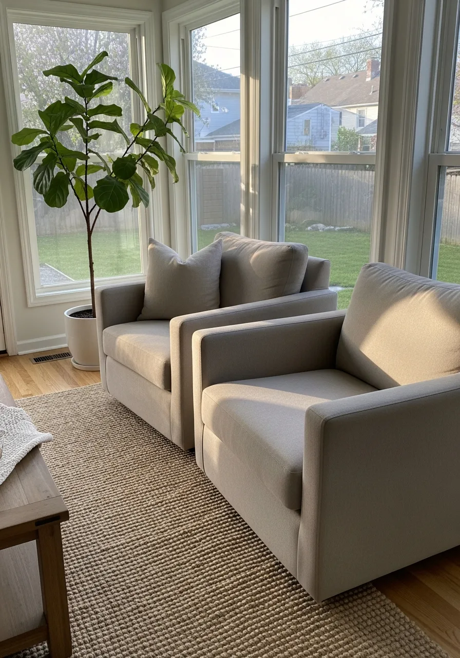 3. Upholstered Accent Armchairs