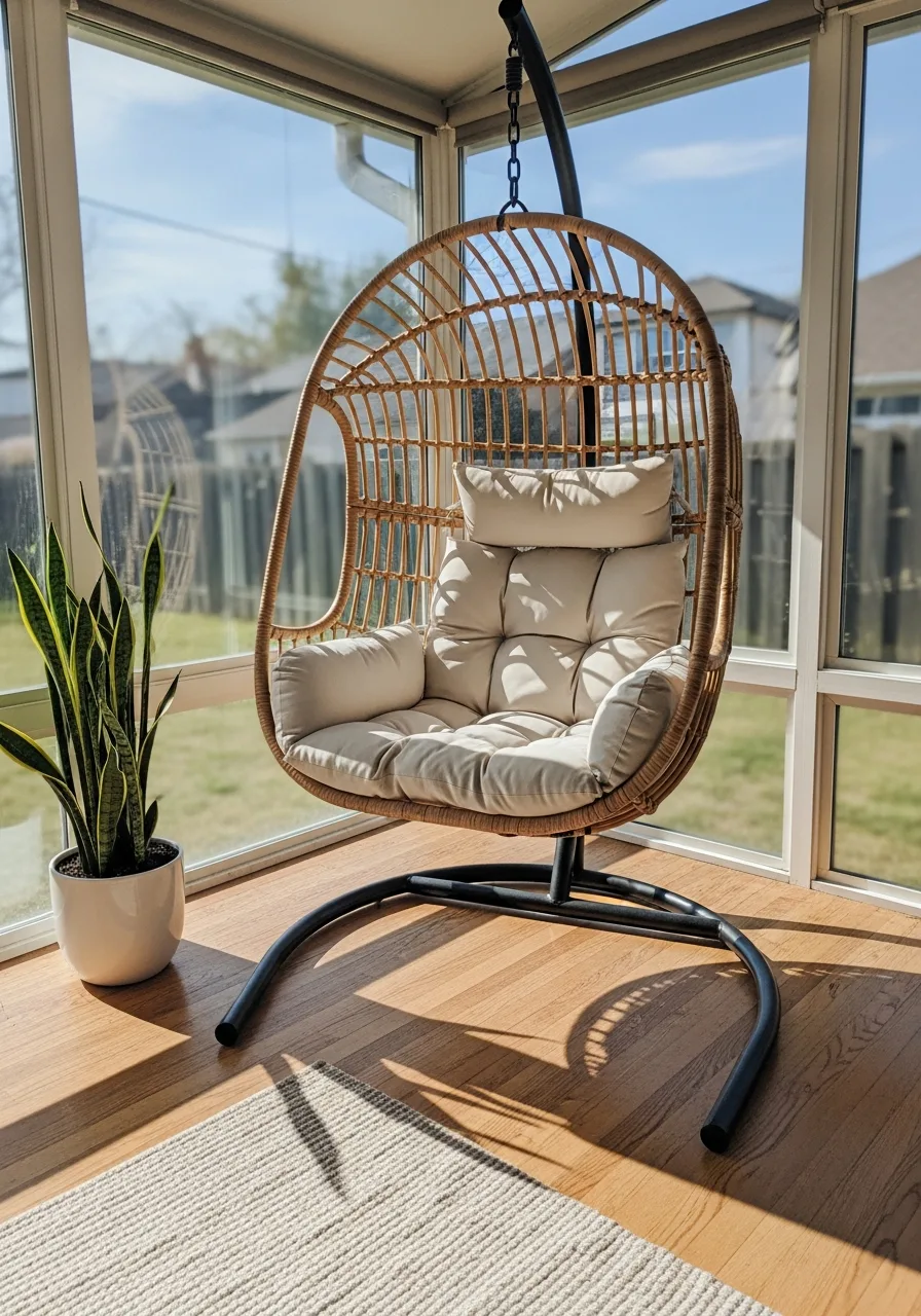 5. Hanging Egg Chair