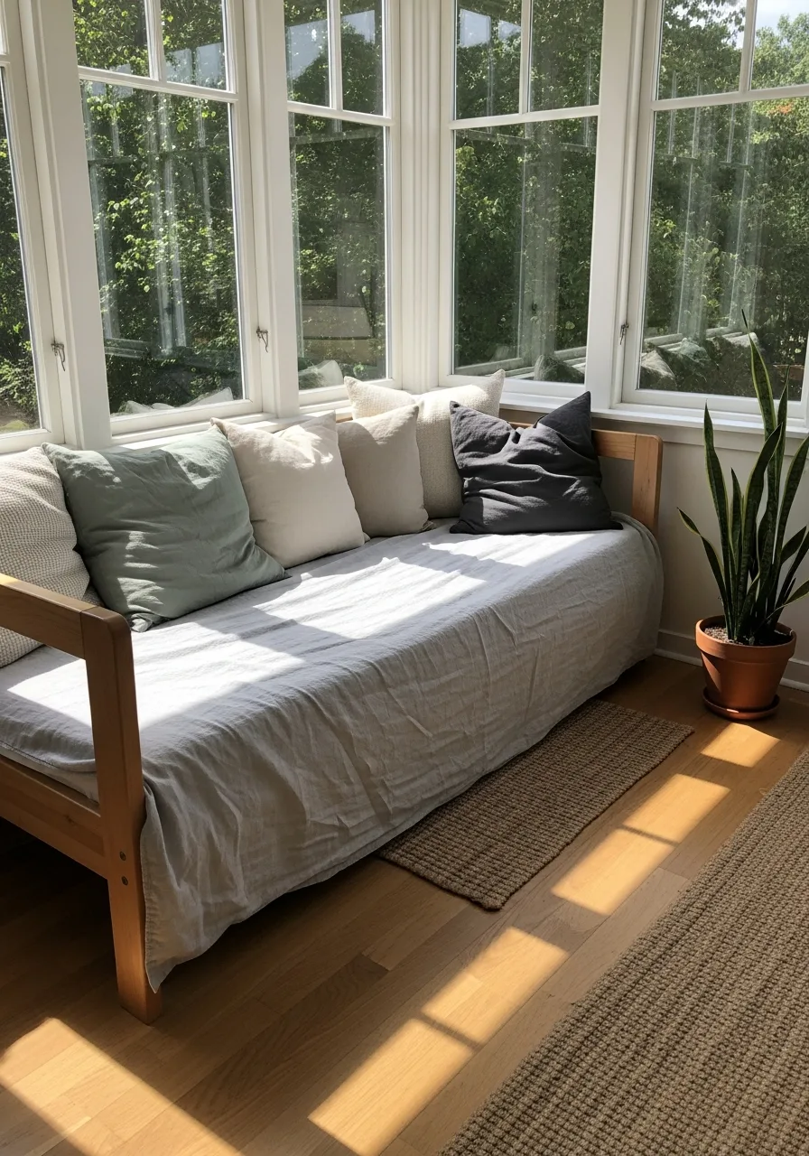 8. Daybed With Throw Pillows