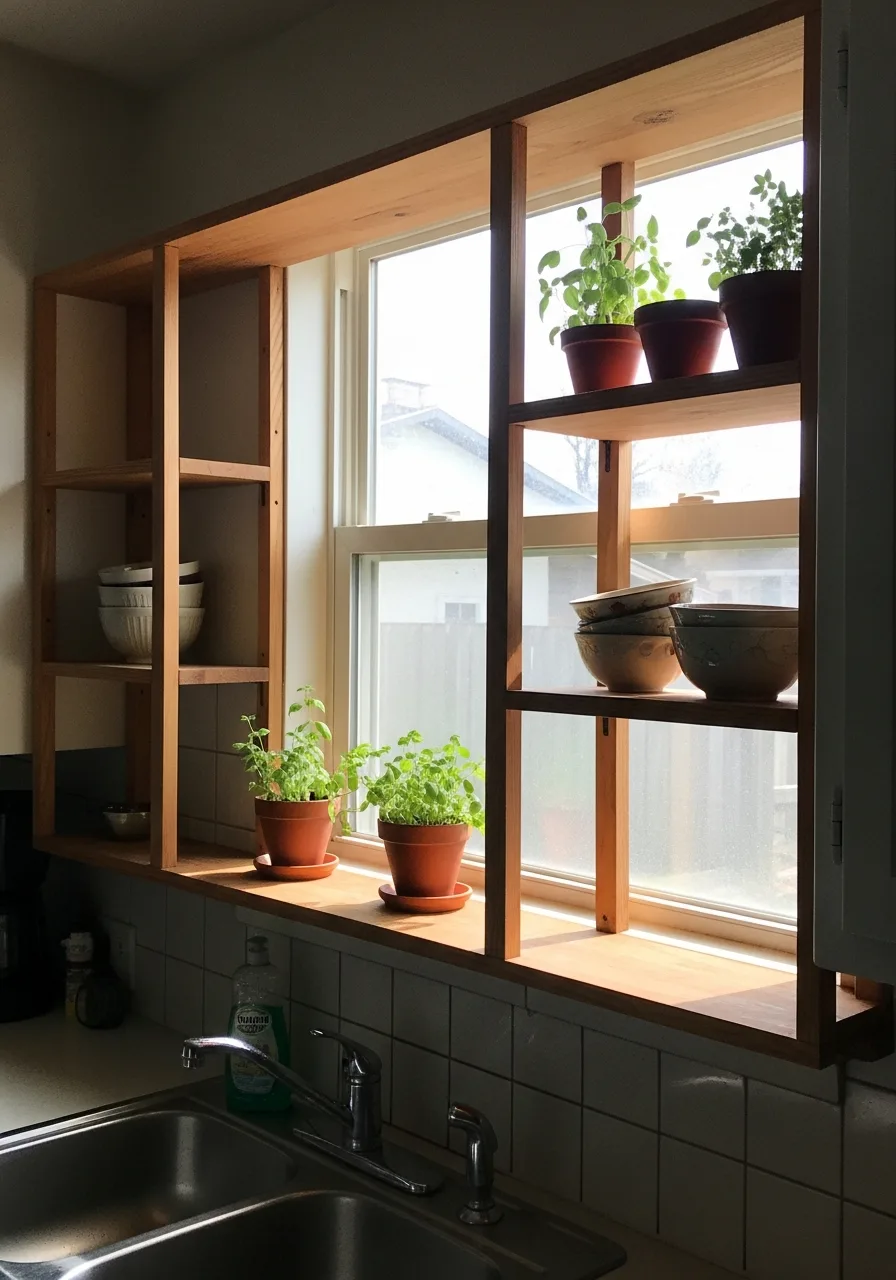 11. Open Shelf Window Frame