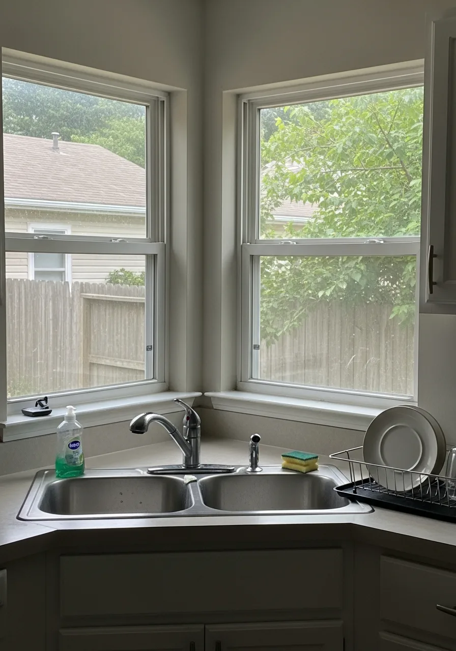 15. Corner Kitchen Windows