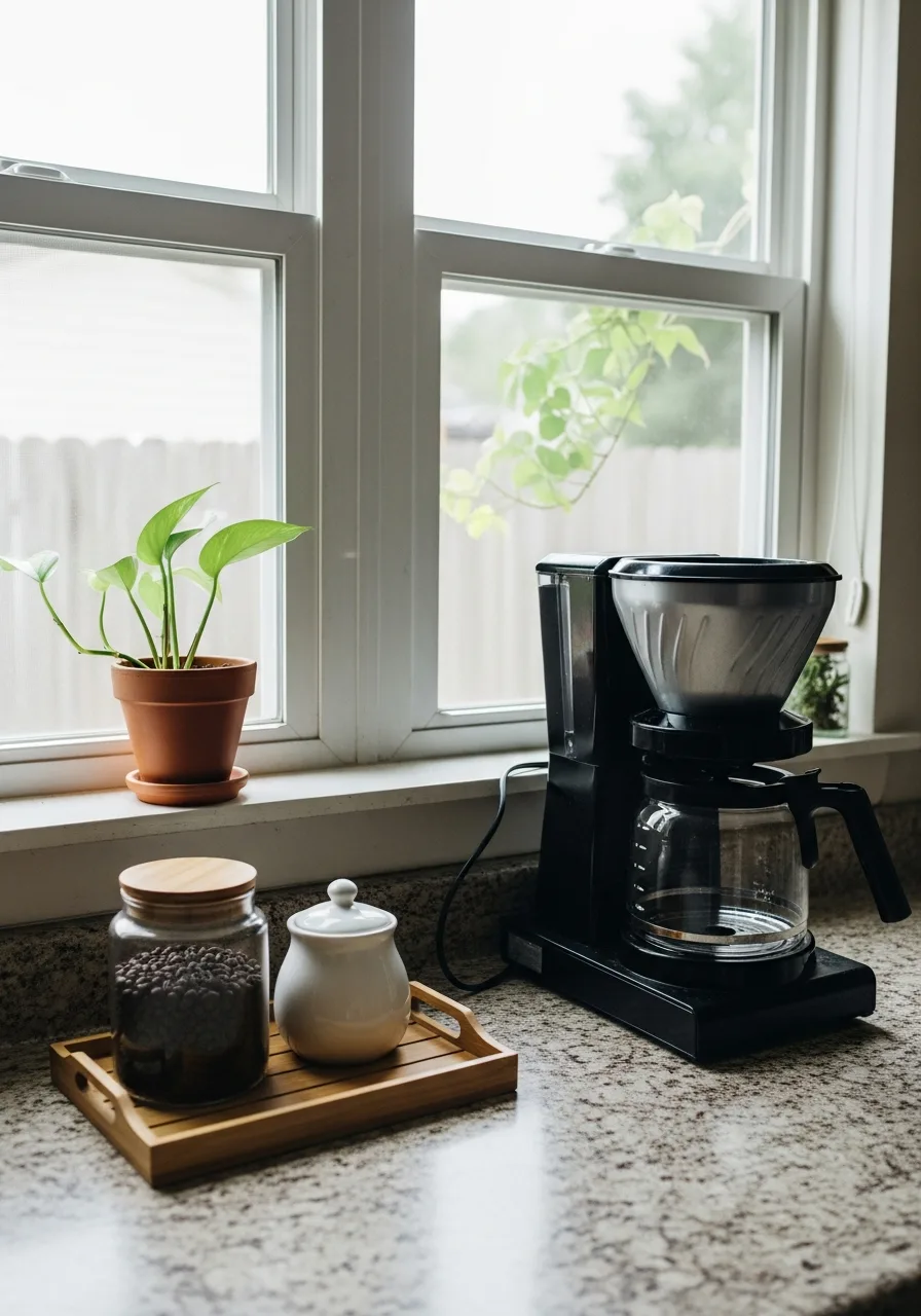 20. Kitchen Window Coffee Bar
