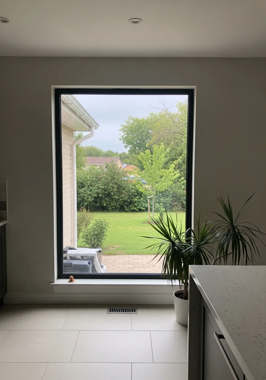 22. Floor-to-Ceiling Kitchen Window