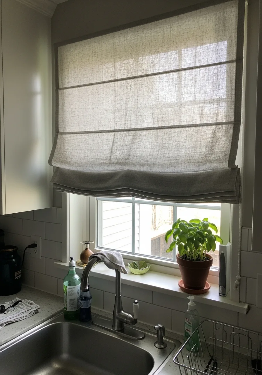 23. Window With Roman Shades