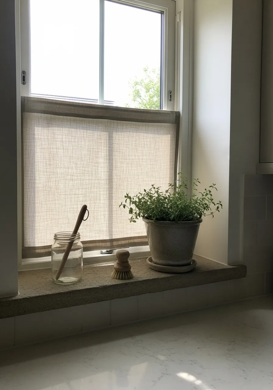 28. Neutral Tone Window Styling