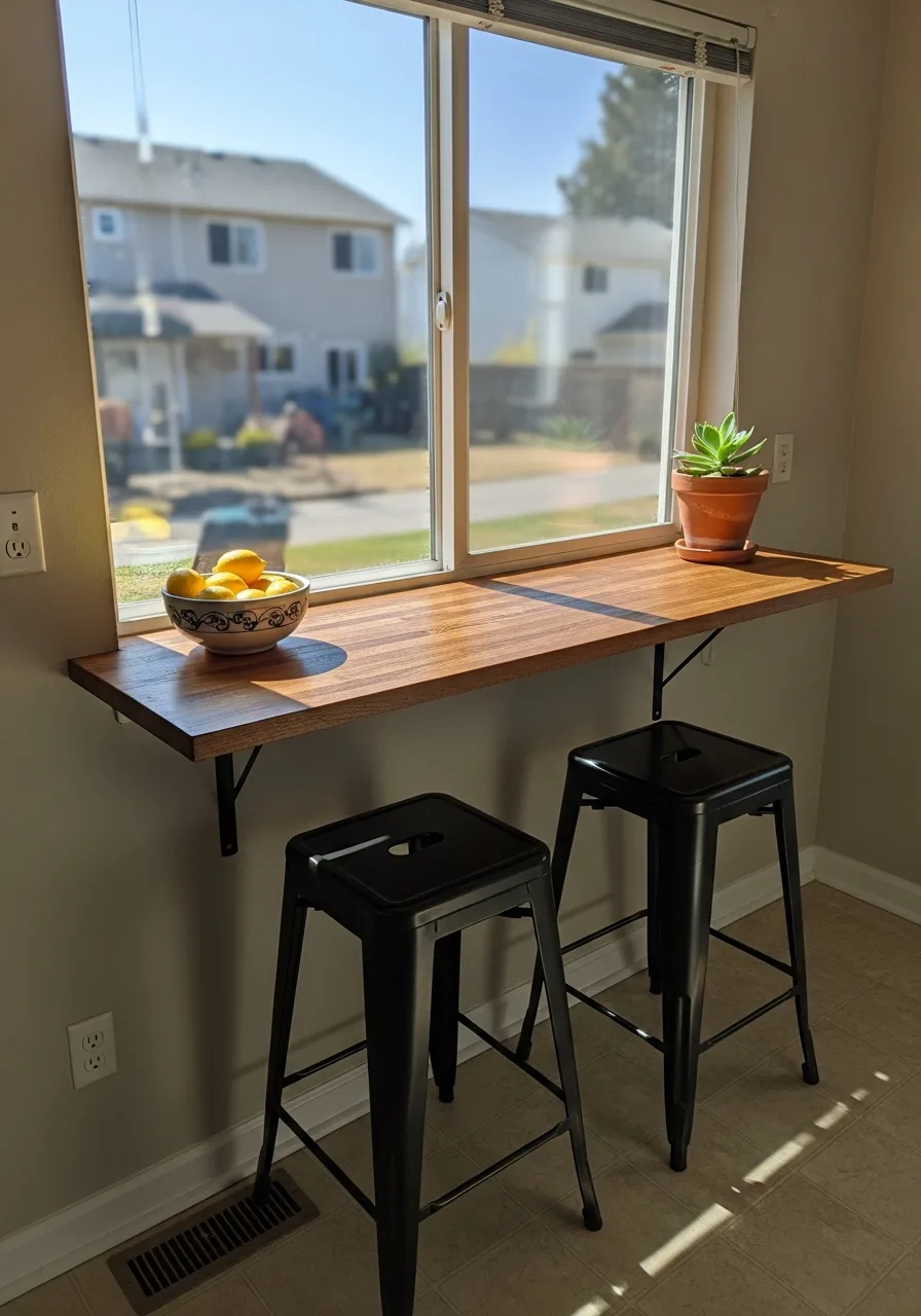 41. Kitchen Window Bar Counter