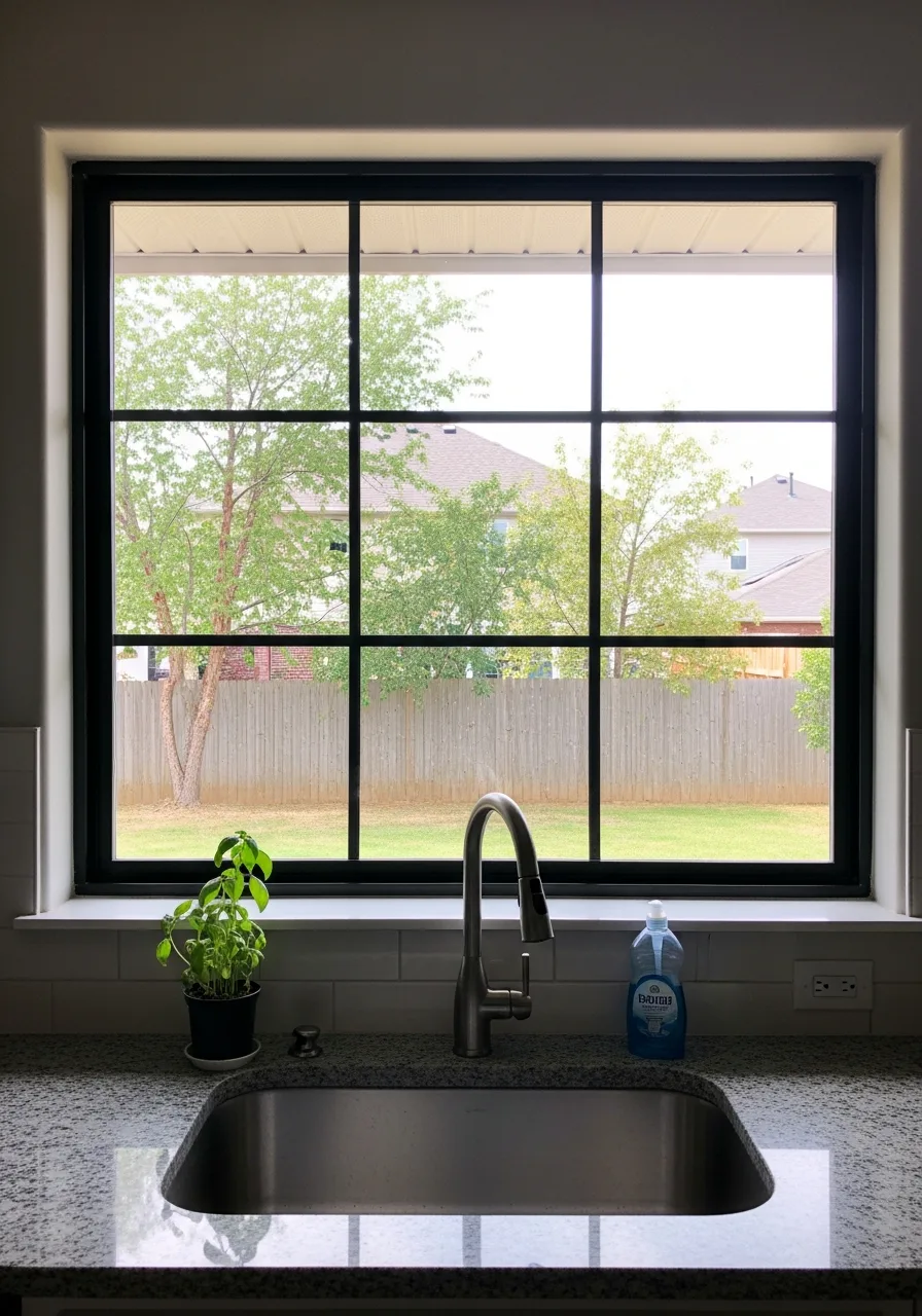 45. Statement Oversized Kitchen Window