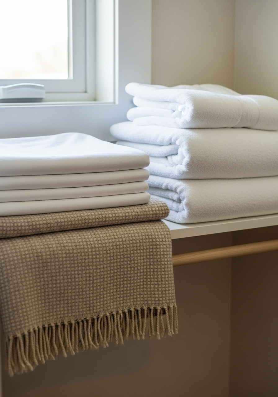 10. Store Guest Bedding Together