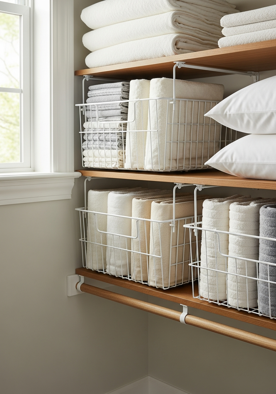 11. Use Under-Shelf Baskets