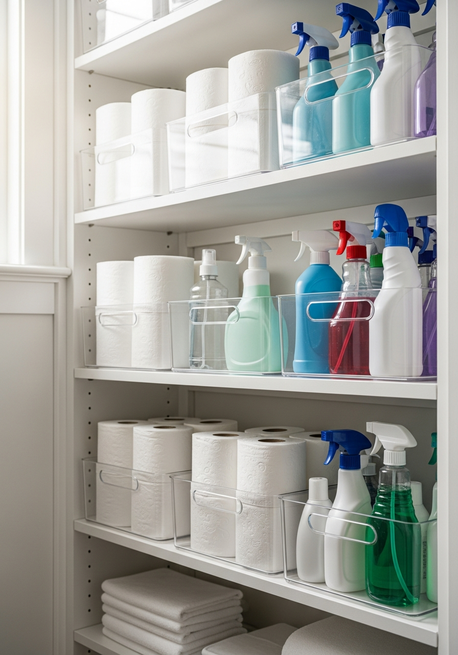 14. Use Clear Storage Containers