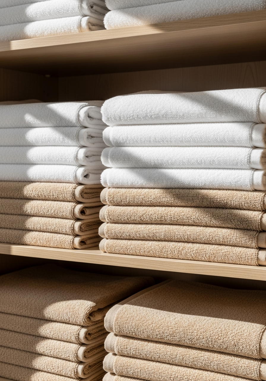 3. Fold Towels Uniformly