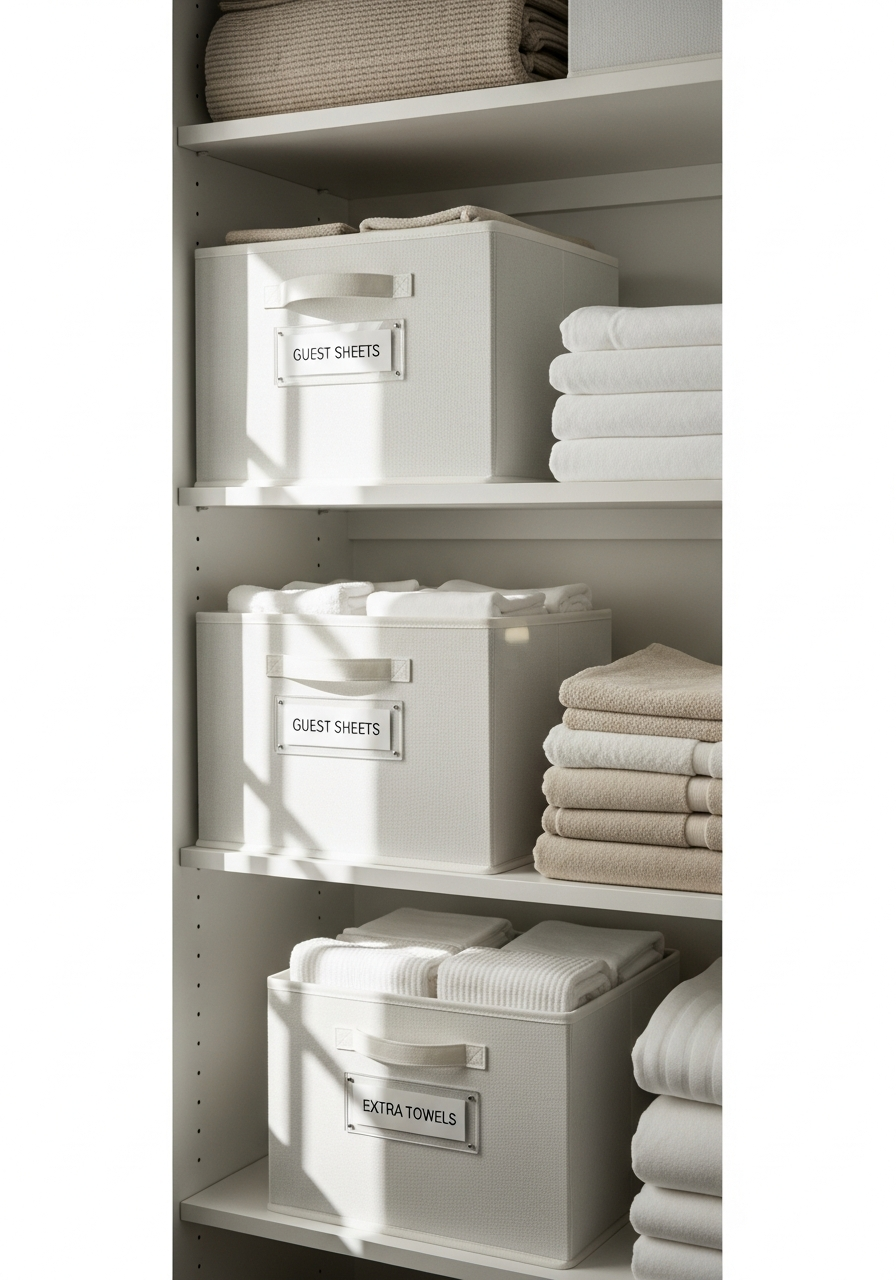 5. Use Labeled Storage Bins