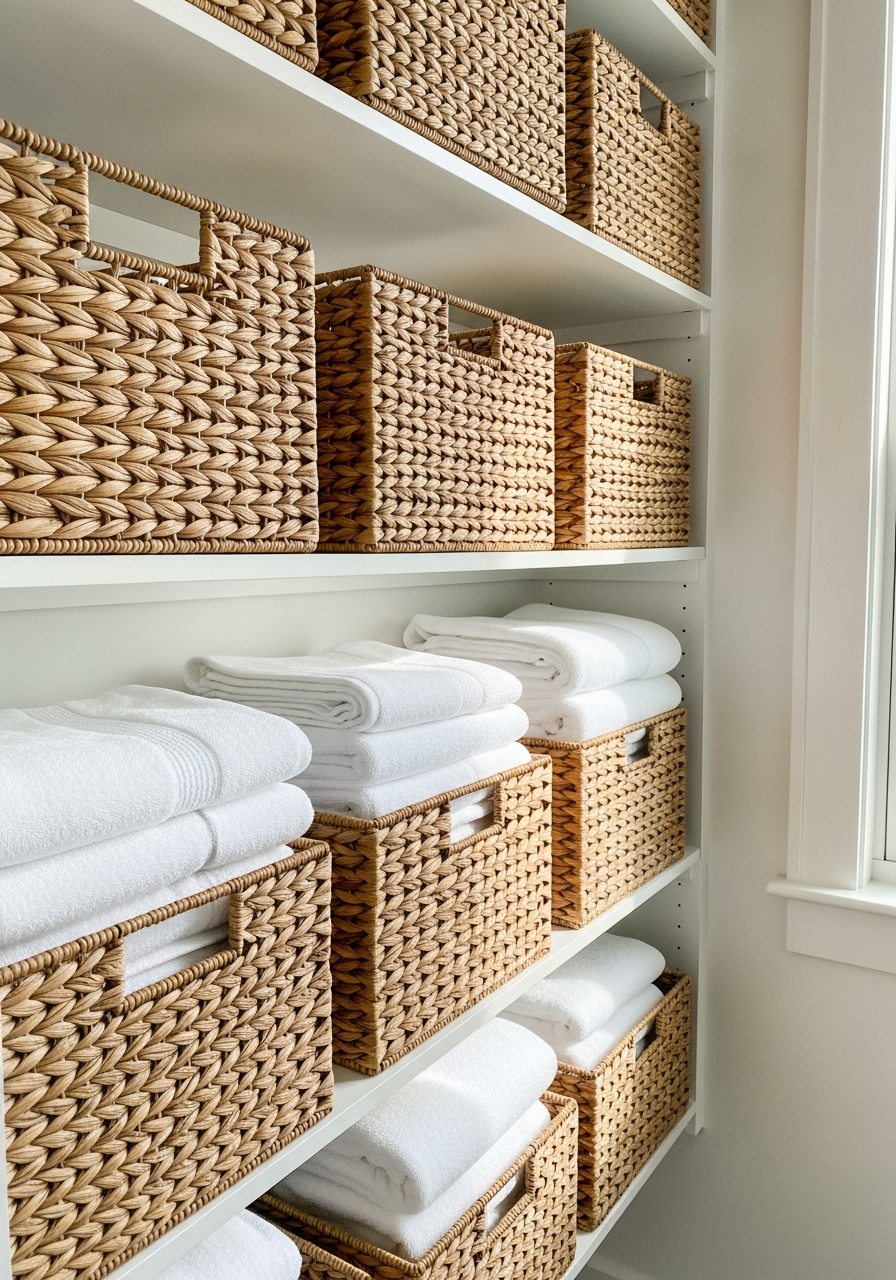 7. Use Matching Baskets