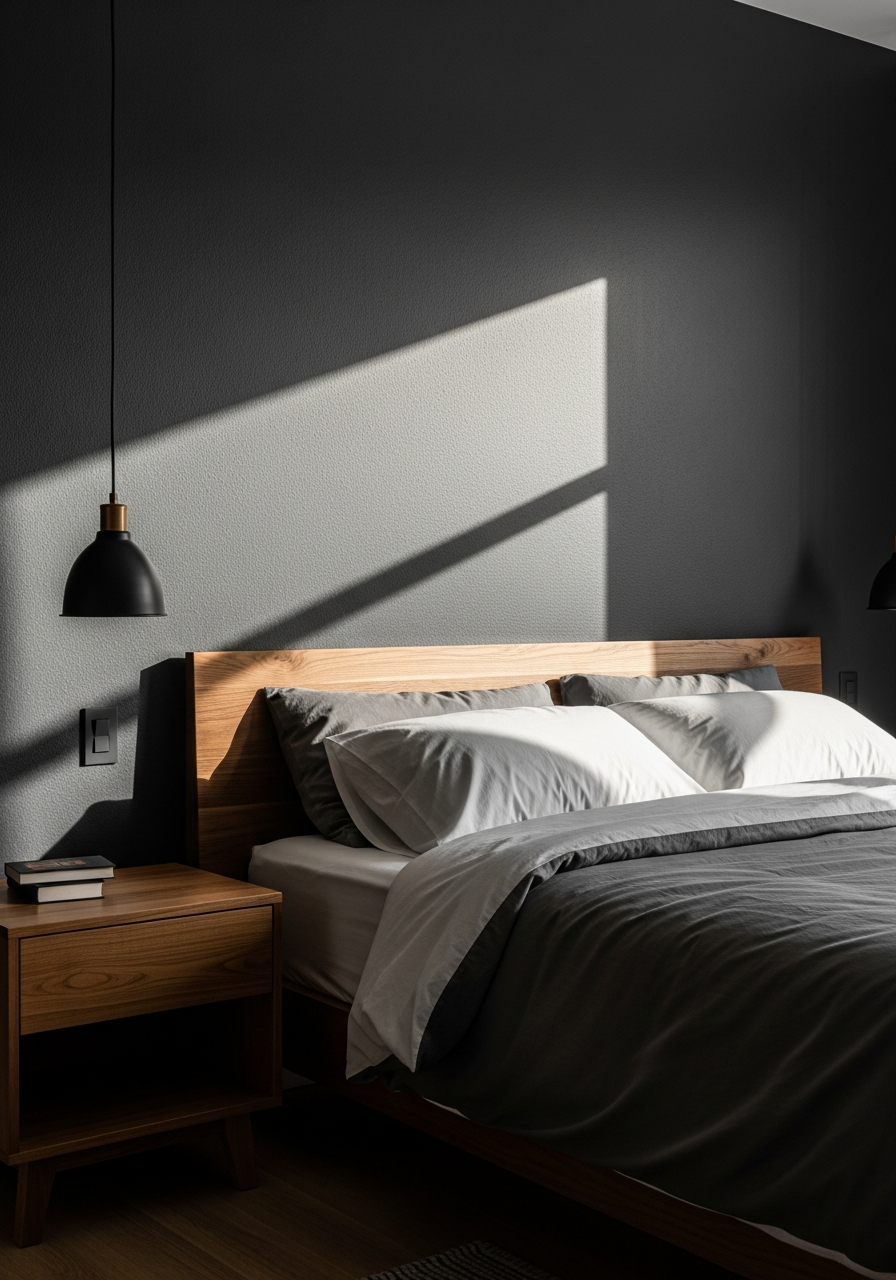 1. Dark Gray Accent Walls