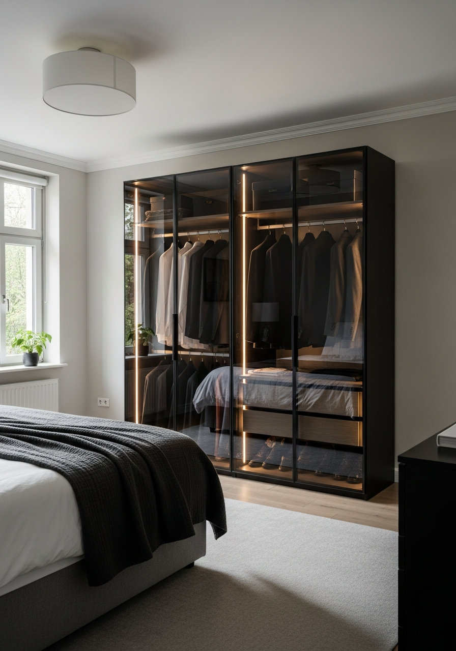20. Frameless Glass Wardrobes