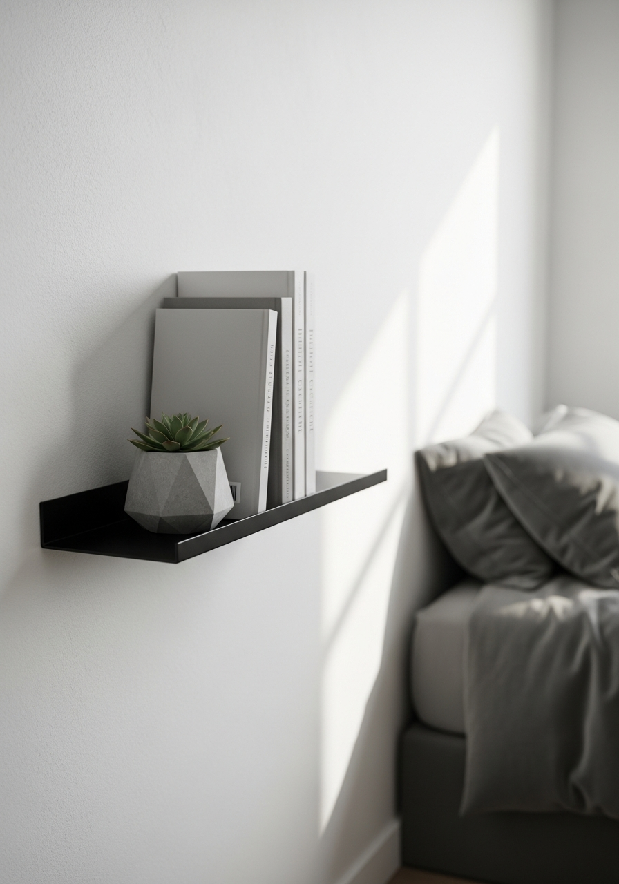 38. Minimalist Book Displays