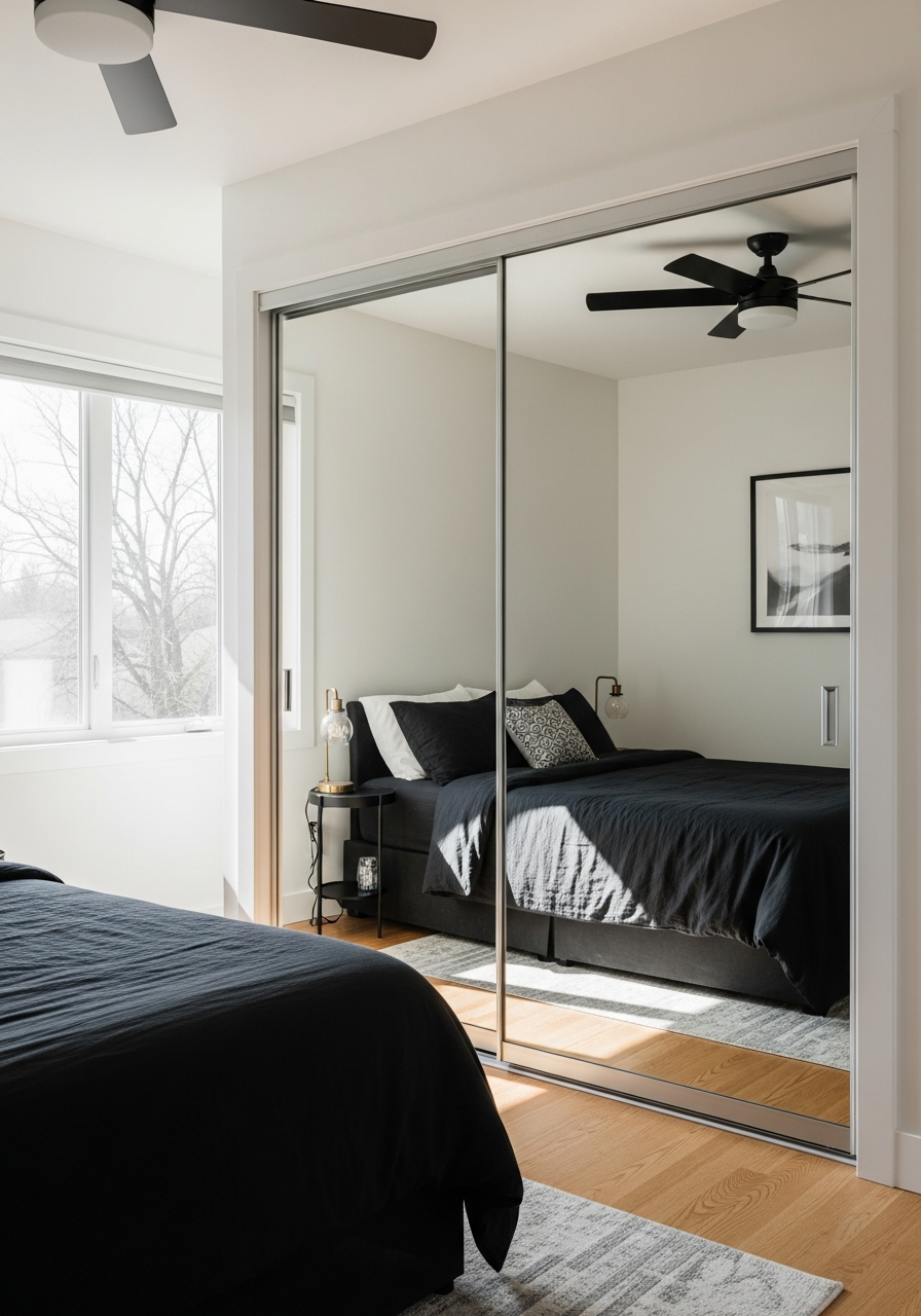 39. Mirrored Sliding Doors