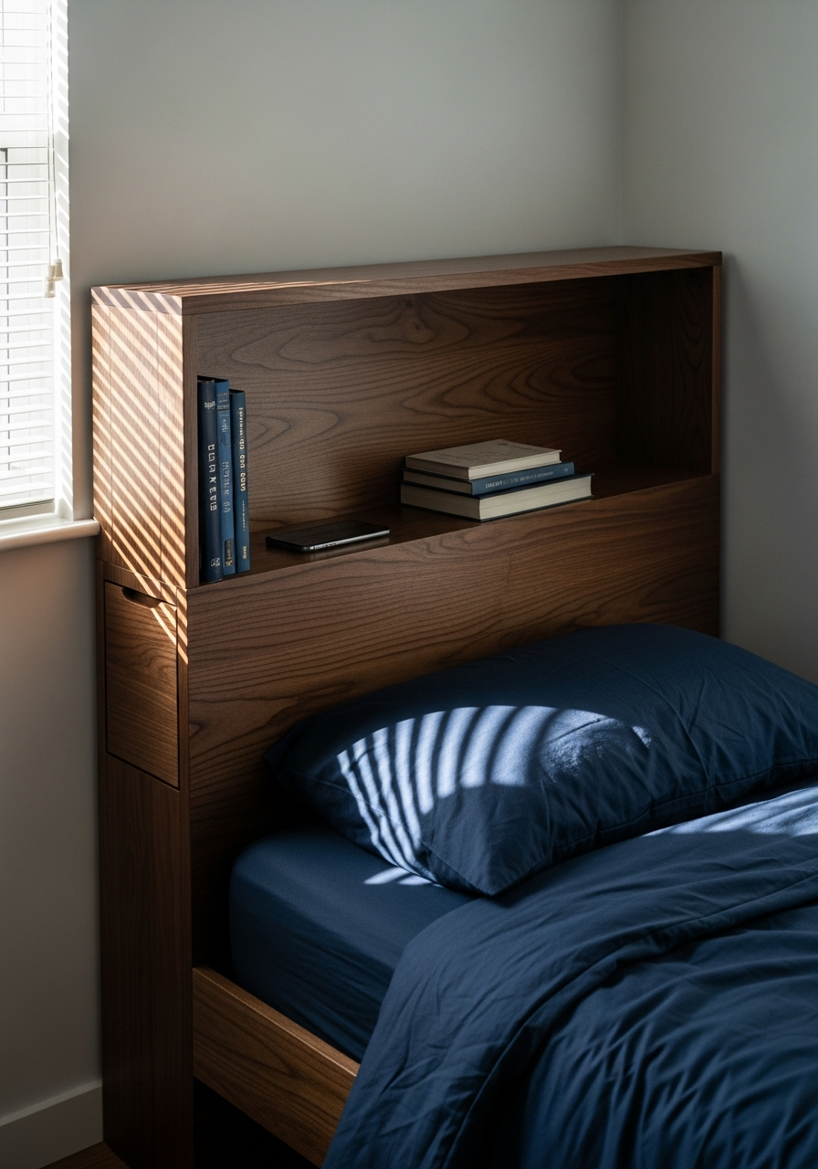 45. Custom Headboard Storage
