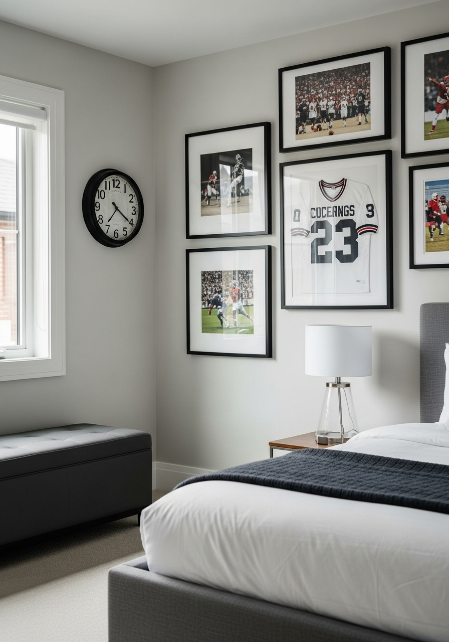 47. Framed Sports Memorabilia