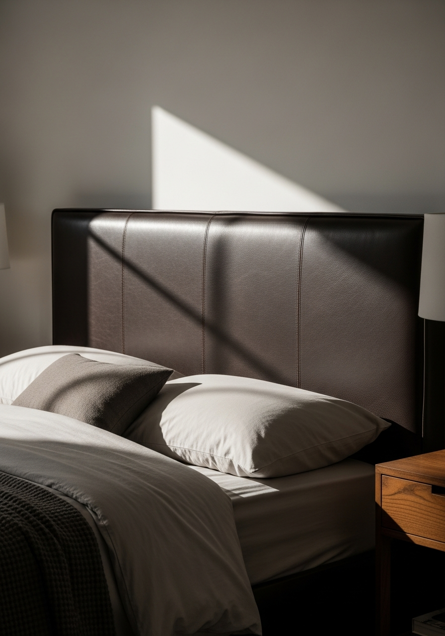 8. Leather Upholstered Headboards
