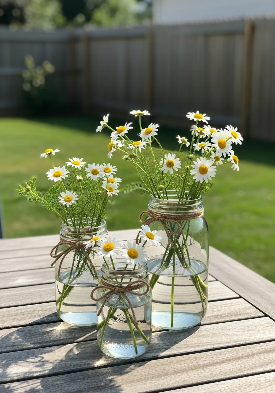 10. Mason Jar Vases