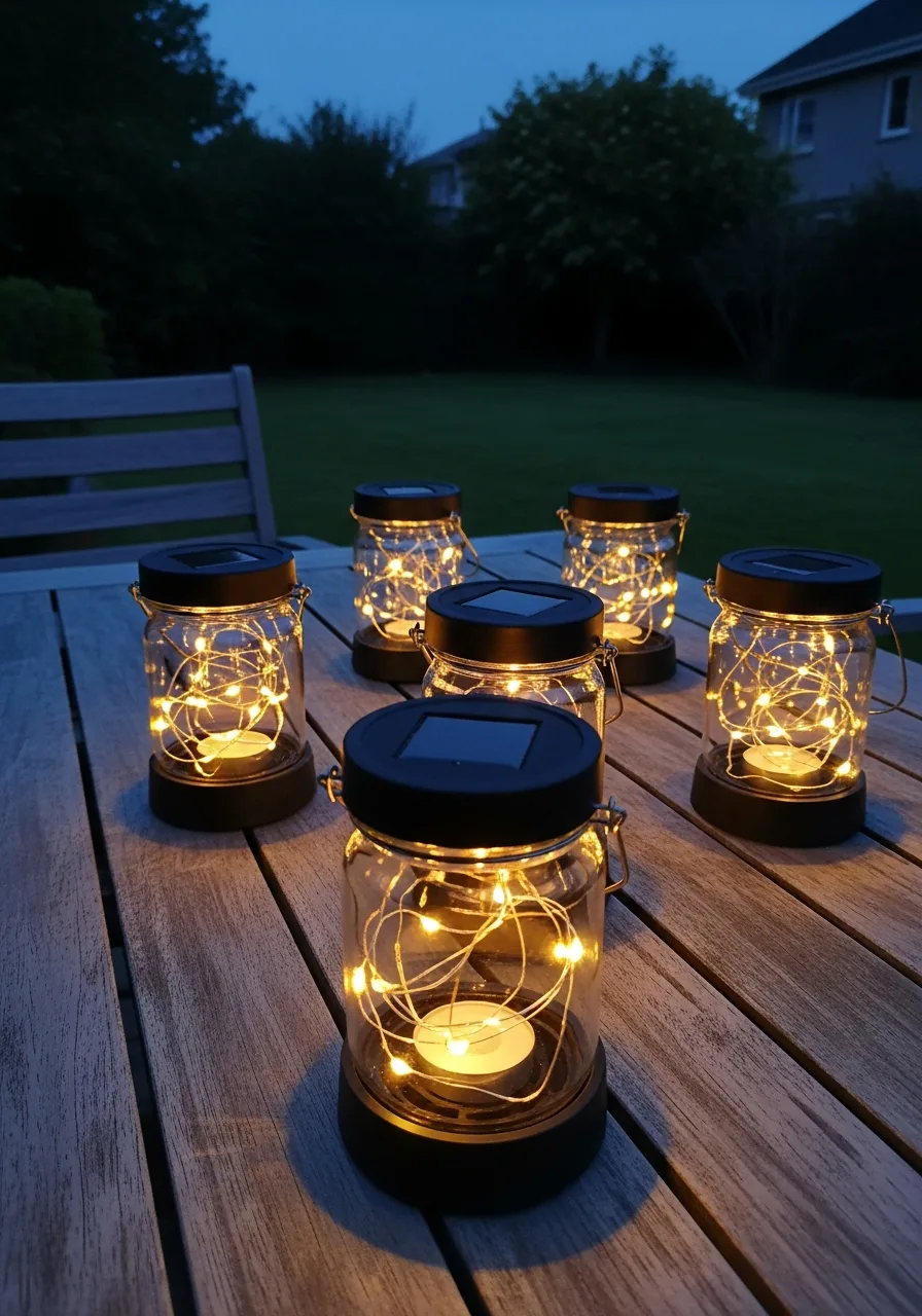 13. Solar Table Lights