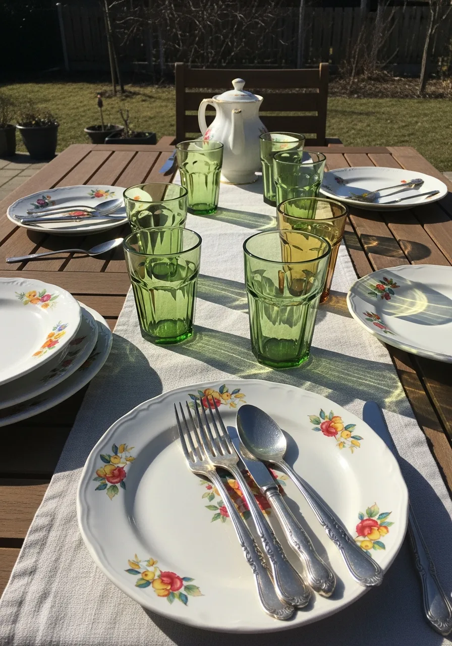 20. Vintage Tableware Mix