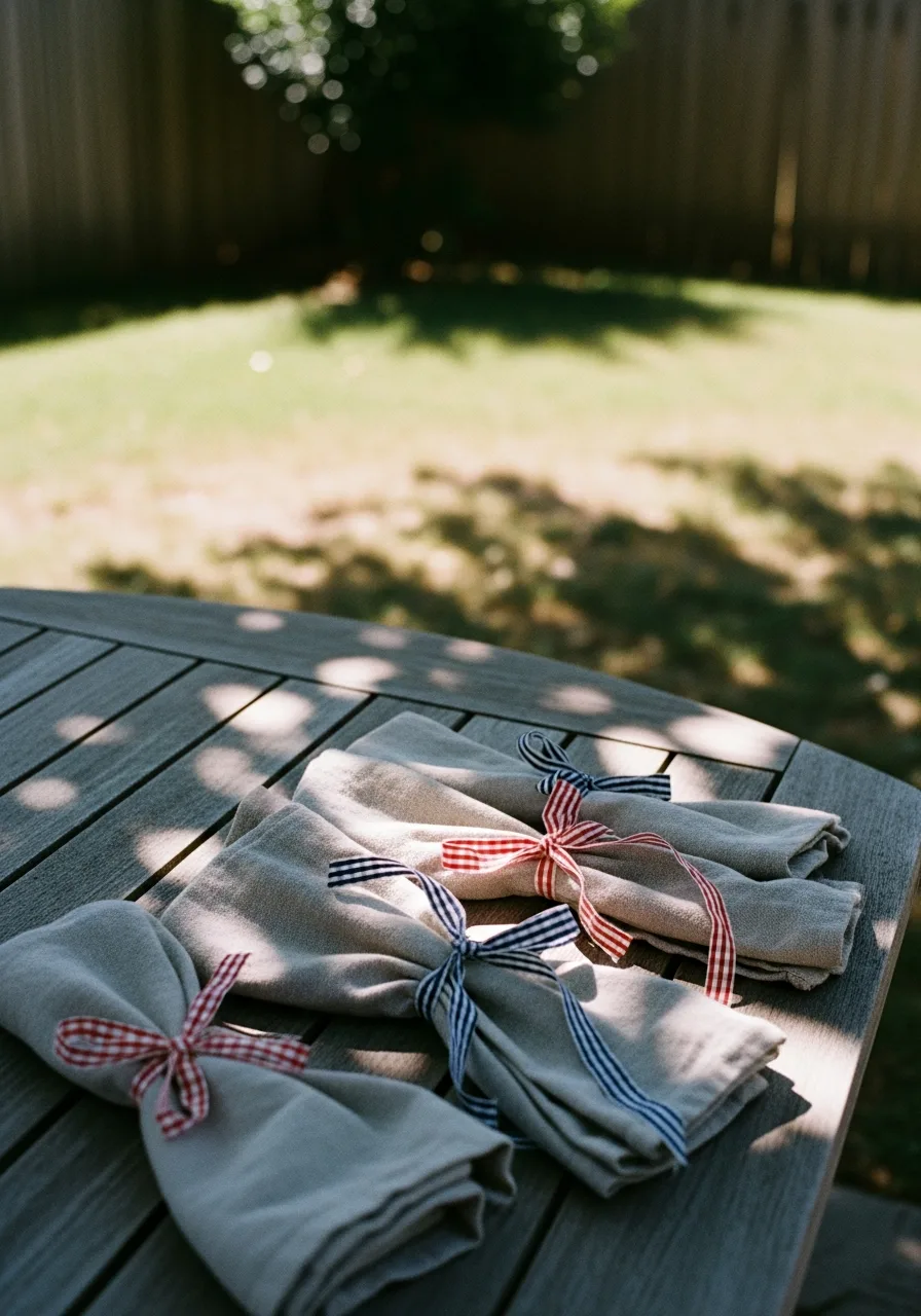 23. Ribbon-Tied Napkins