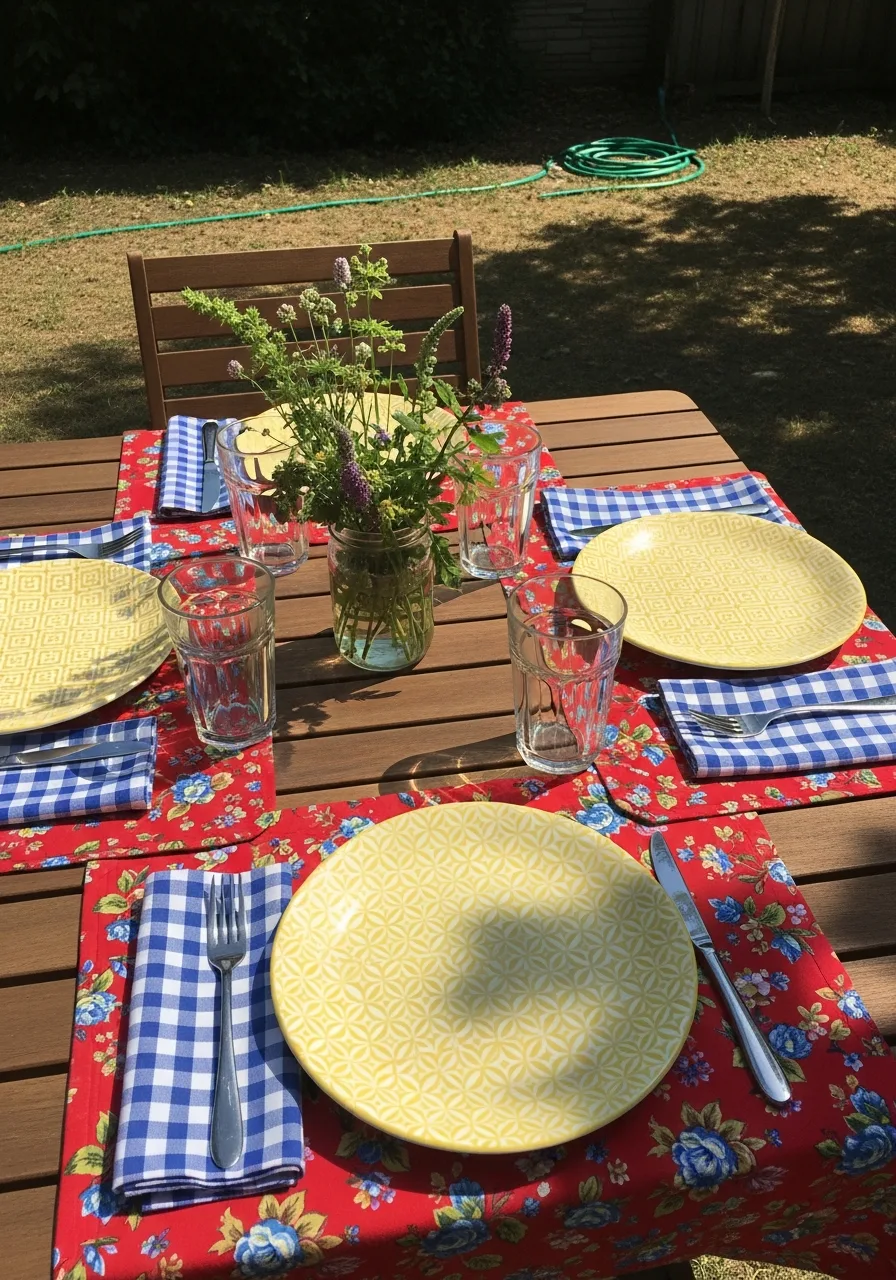 25. Mixed Pattern Tablescape