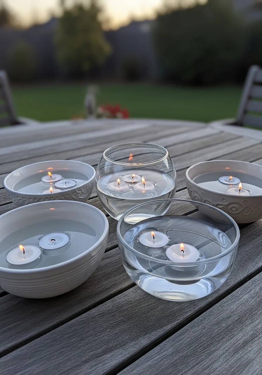 27. Floating Candle Bowls