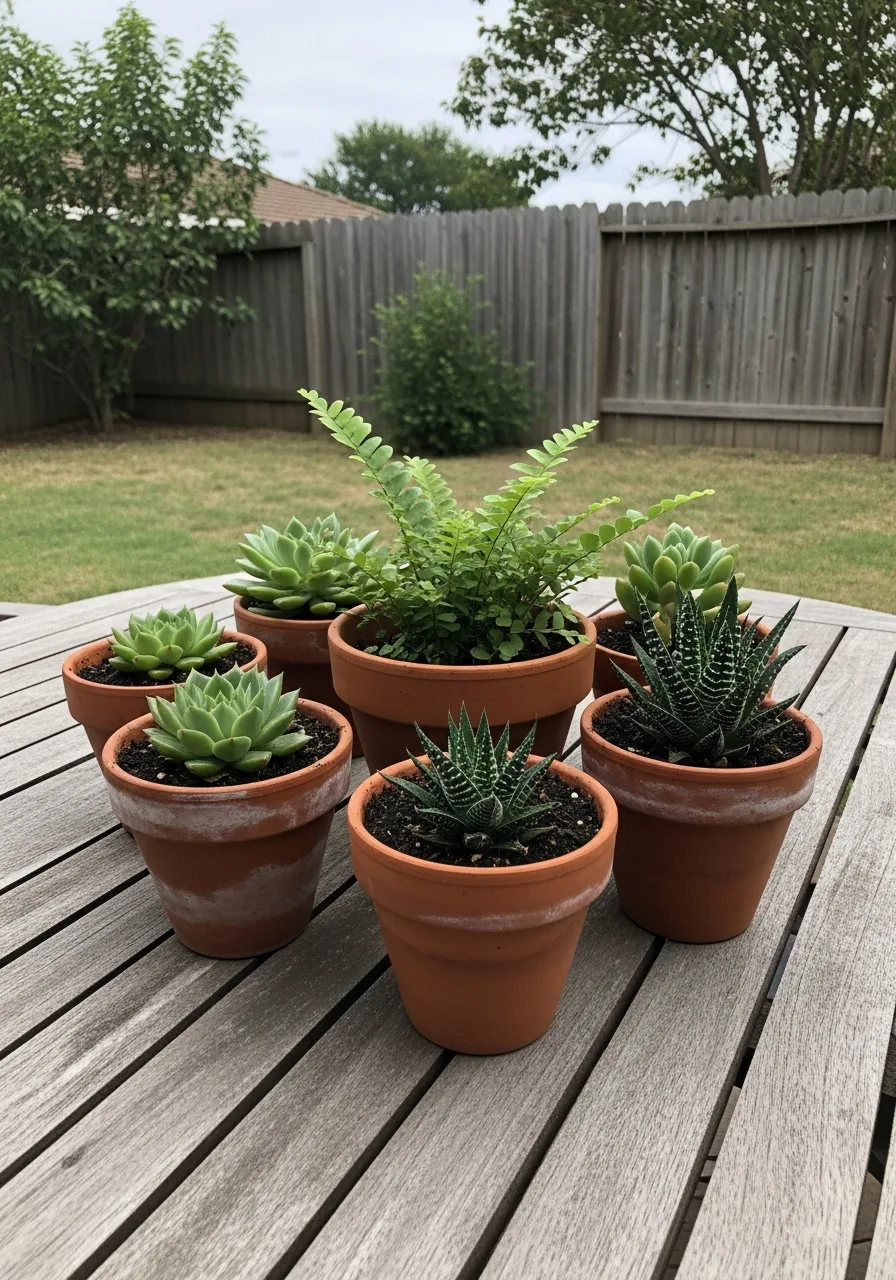 3. Living Plant Centerpieces