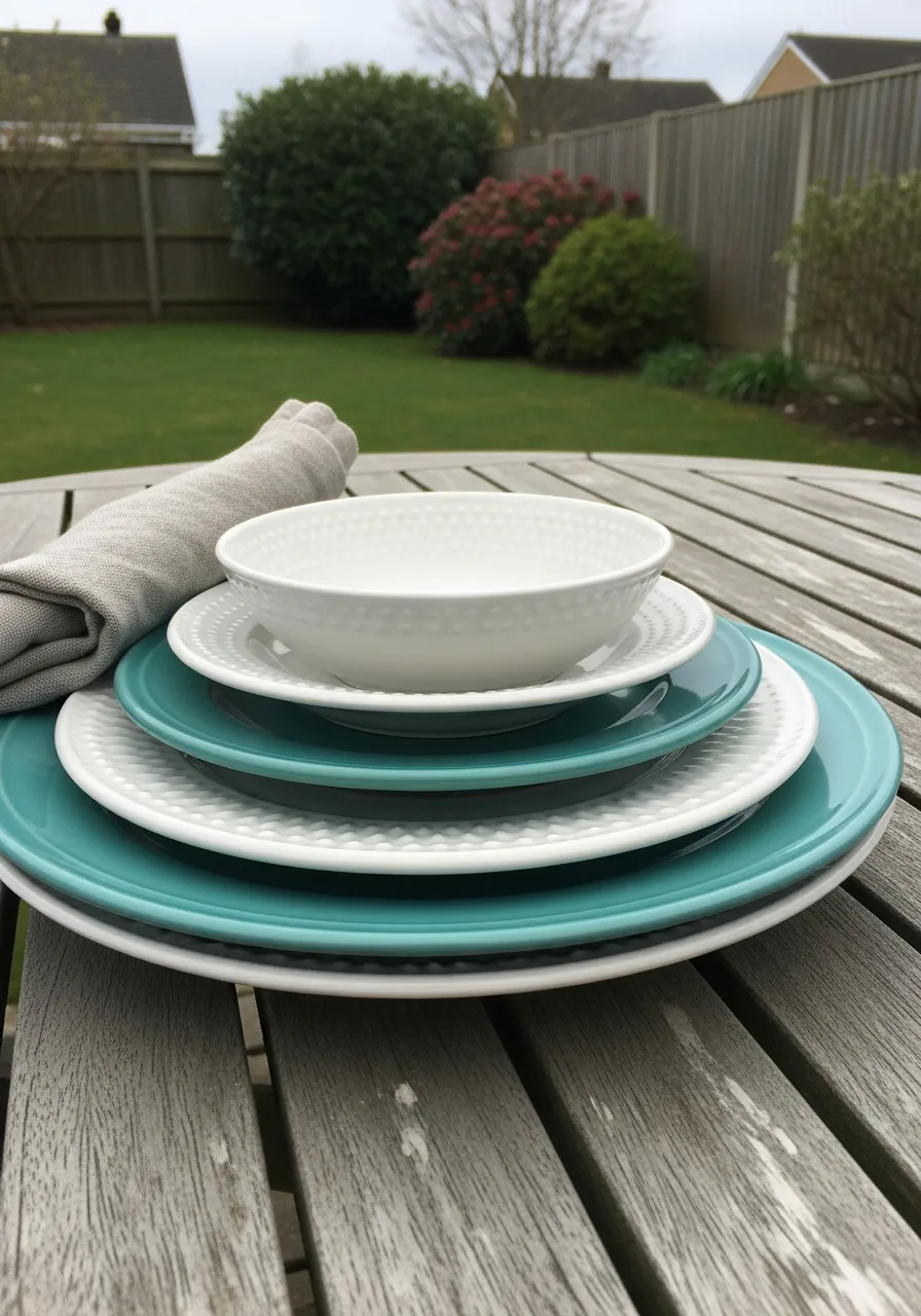 40. Layered Dinnerware