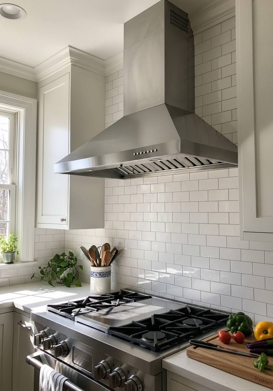 1. Classic Stainless Steel Hood