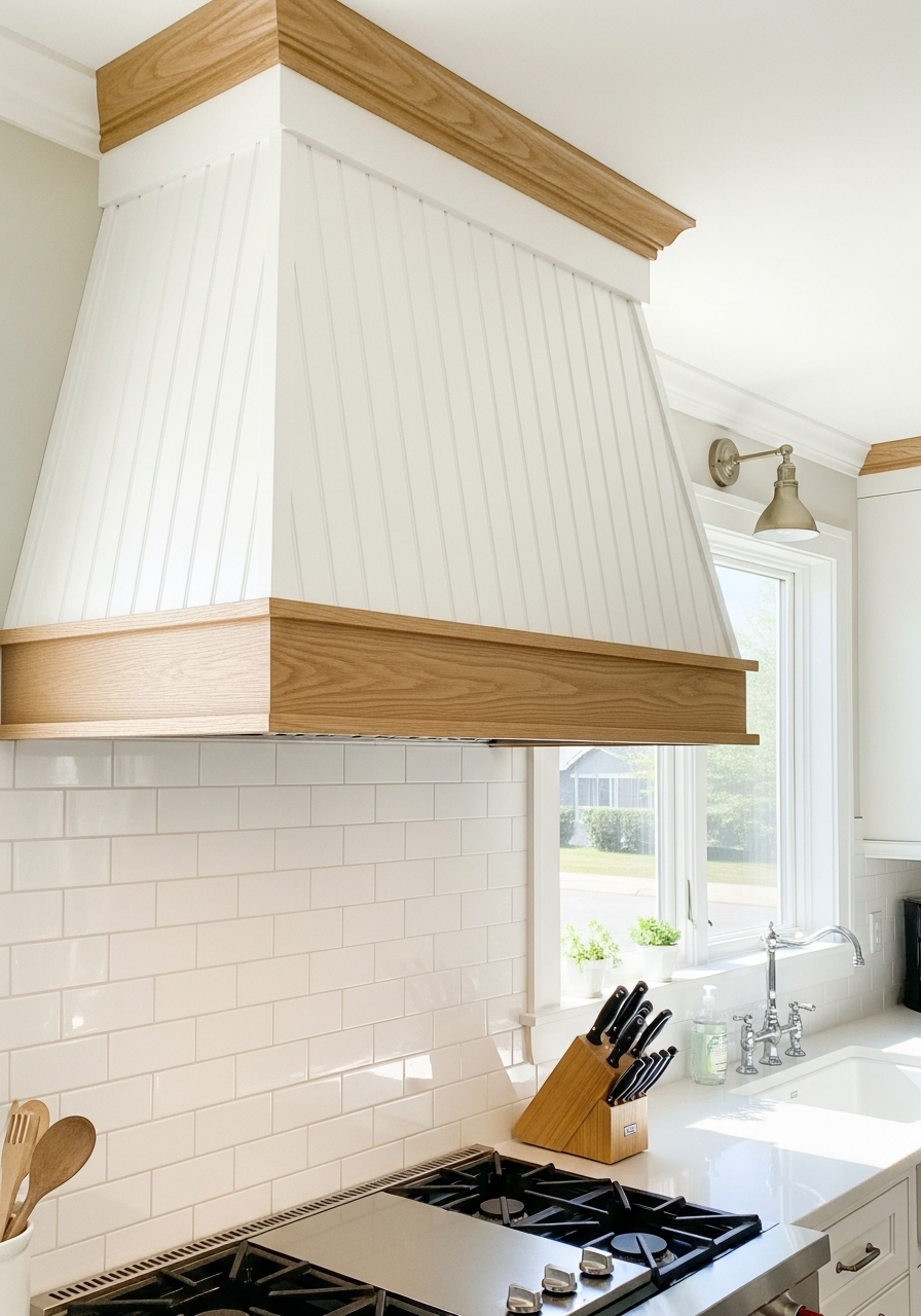 16. Beadboard Range Hood