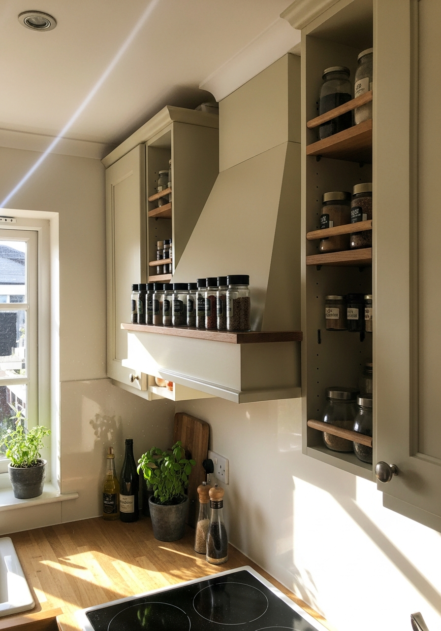 22. Hood with Built-In Shelves